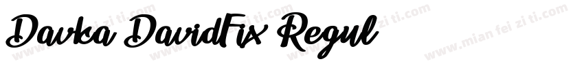 Davka DavidFix Regul字体转换